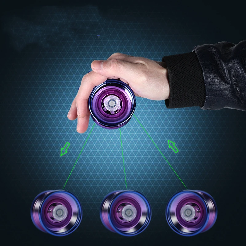 Yo-yo professionnel en métal aluminium pour enfants et adultes, 4 pièces, accessoires pour débutants, jouet cadeau