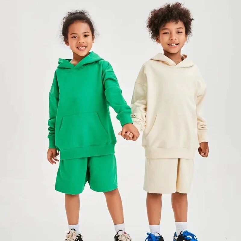 في سن المراهقة الأطفال رياضية الاطفال وتتسابق مجموعة هوديس السراويل 2 قطعة الخريف ملابس رياضية كاجوال القطن الفتيان الفتيات الملابس 10 12 سنة #6