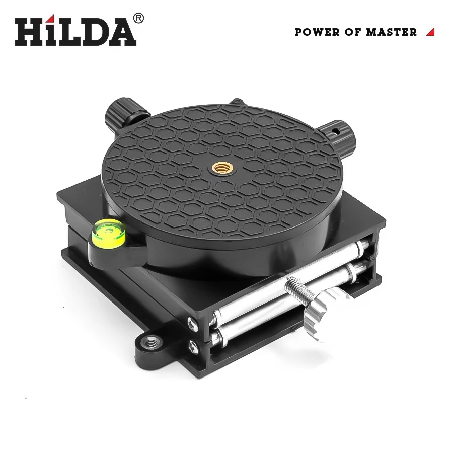 HILDA Adjustable Lift Stand For Laser Level 360-Degree Rotation Router Lift Table Adjustable Height Laser Level Lifting Platform