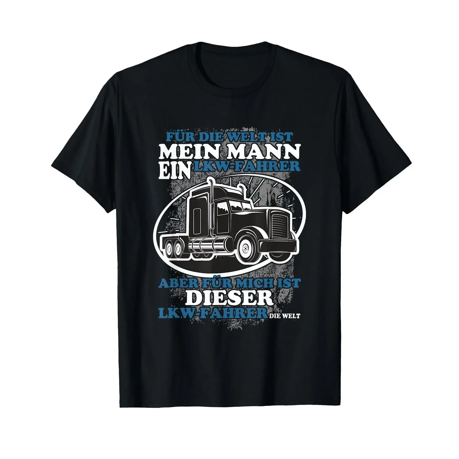 Fernfahrer für die Welt ist mein Mann nur ein LKW Driver T Shirt German Language vintage Washed homme fashion graphic Casual