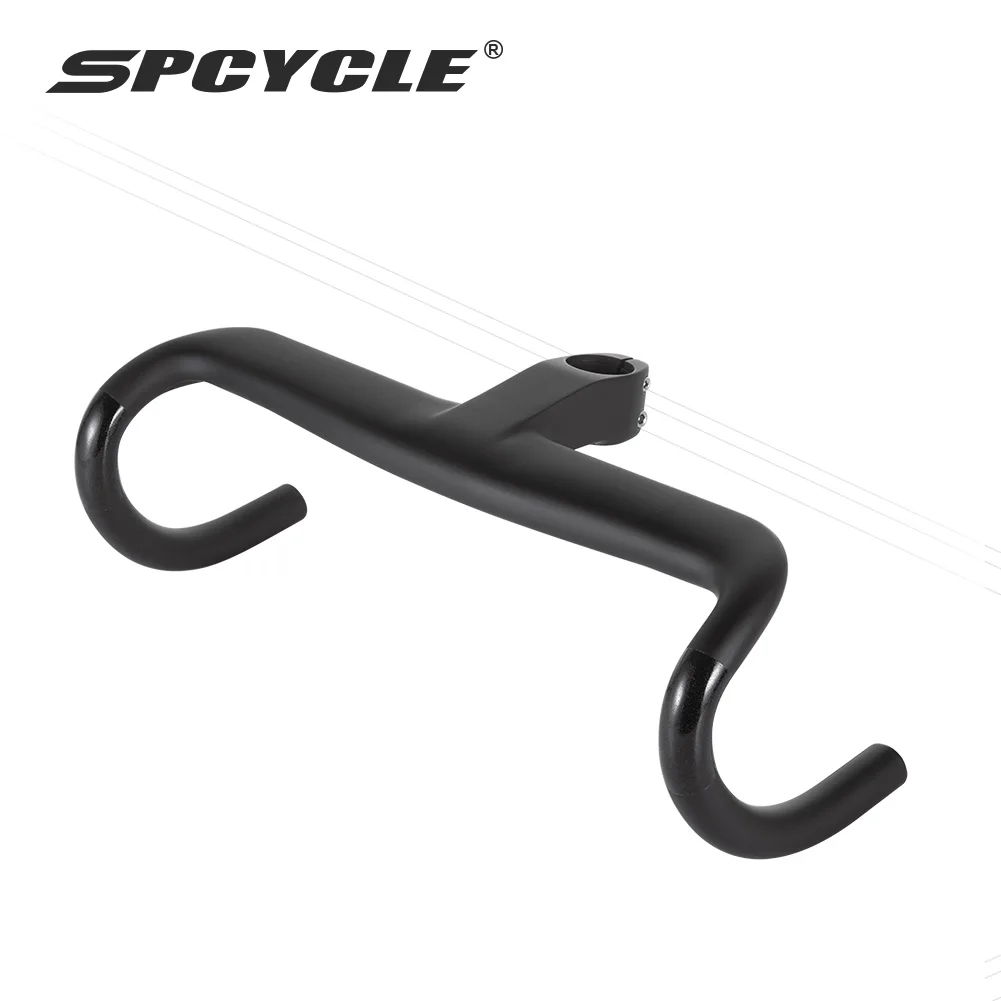 Spcycle HB-05 T1000 Carbon Road Bike Integrated Handlebar Full integrated cable monocoque 28.6mm Race Bicycle Handlebar