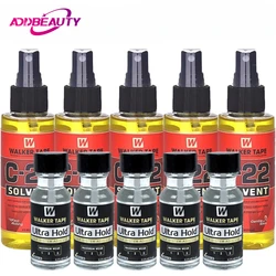 C-22 Solvent Glue Remover for Toupee Ultra Walker Tape Glue for Lace Frontal Wigs Adhensive Glue Remover for Hair System 118ml