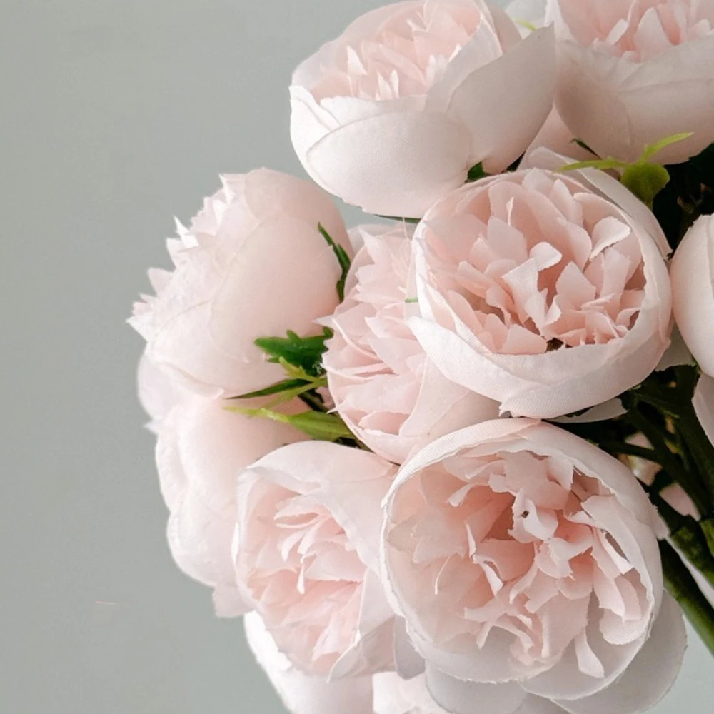 27 Köpfe Künstliche Rosen-Blumensträuße Heimdekoration Valentinstag Vintage DIY Braut Hochzeitsdeko Bastelgeschenke Zubehör – Detail 8