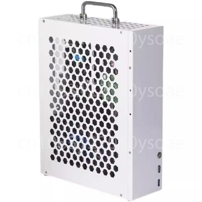 

M12 MATX itx Mini Portable Side Transparent A4 Handheld Case Power Supply Display Case K39
