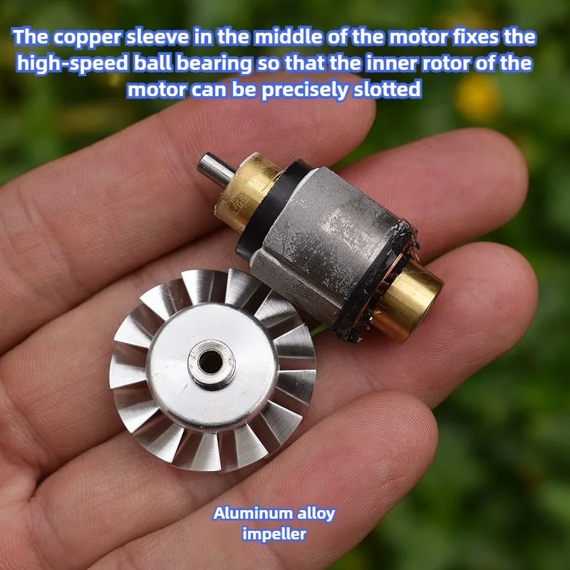 مروحة تبريد بدون فرش 100000 دورة في الدقيقة فائقة السرعة DC155V 120 وات مروحة عنيفة ثلاثية الطور تدفق هواء فعال في تطبيق صناعي