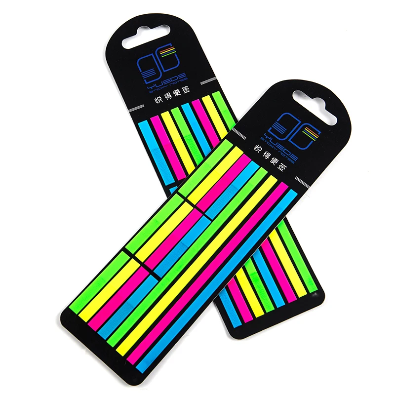 320Pcs Note Stationery Children Gifts Stationery Reading Color Stickers Transparent Fluorescent Index Tabs Flags Sticky