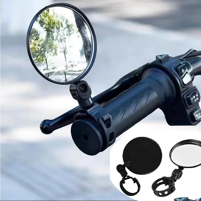 1pcs Bicycle Rearview Mirror 360 Degree Adjustable Rotatable Universal Cycling Handlebar Rear View Mirrors for MTB Road Bike