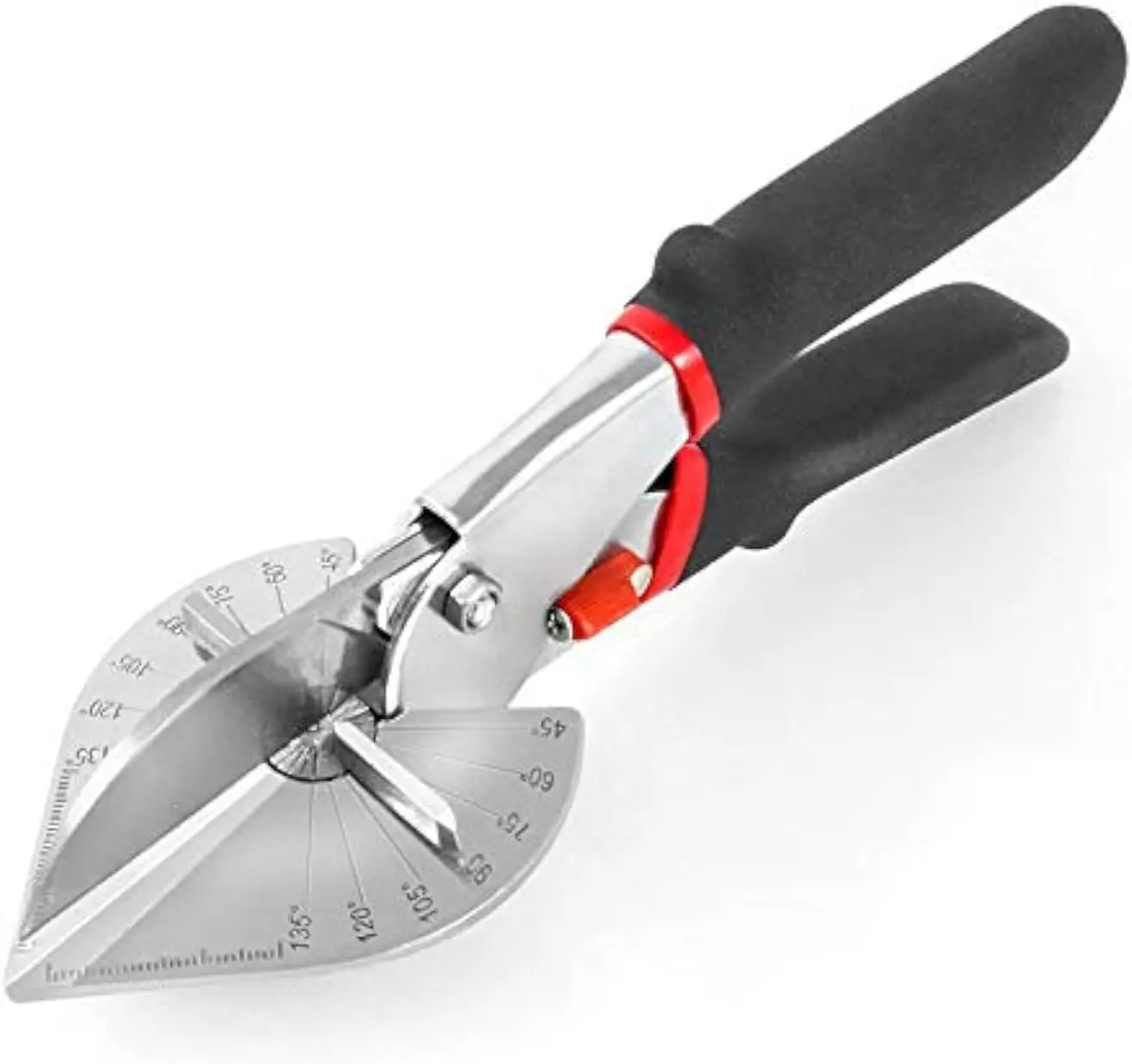 

Multi-Angle Miter Shear Cutter, 45-135° Adjustable Scissors for Vinyl, Wood, Molding Trim