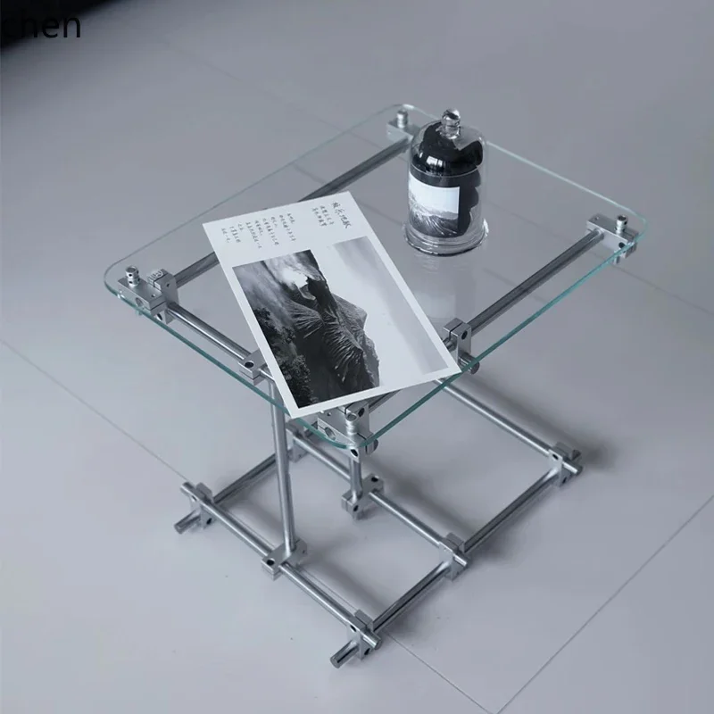W5.19 acrylic movable side optical axis simple living room sofa transparent gradual change color coffee table