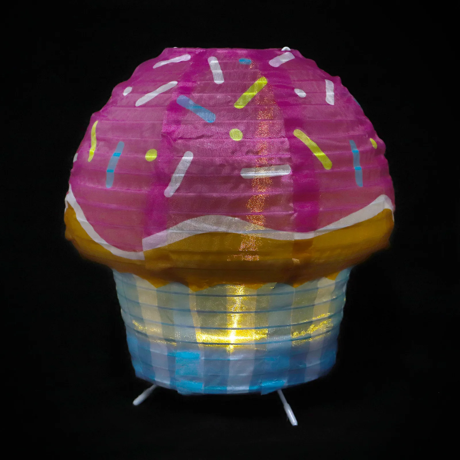 

Настольная лампа в виде мороженого, декоративная, на батарейках, светодиодный ночник, тканевая, для спальни, милый декор для общежития, декоративное освещение