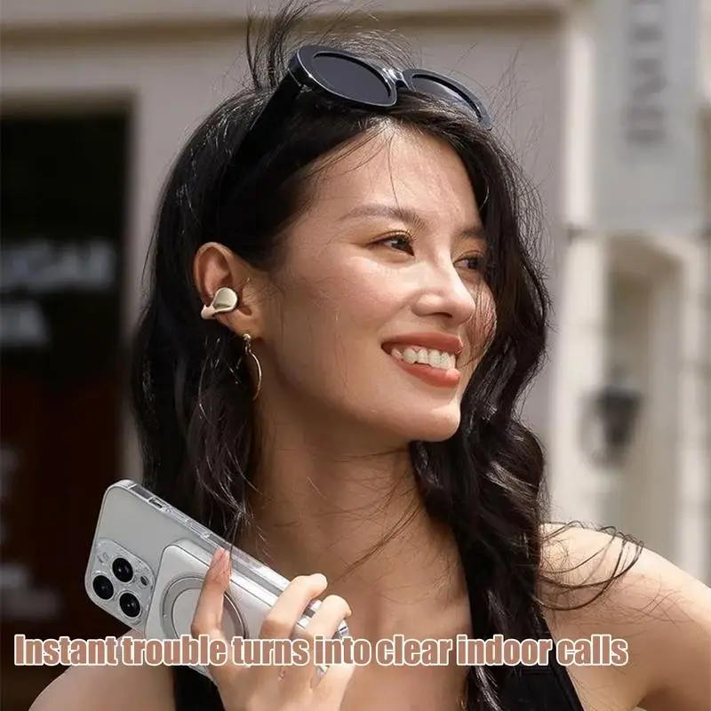 Беспроводные наушники с открытым ухом, легкие спортивные наушники, эргономичные удобные наушники с шумоподавлением, эстетичный дизайн для
