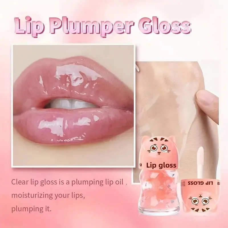 Balsamo liquido idratante a lunga durata con lucidalabbra ad alta lucentezza e effetto rimpolpante idratante