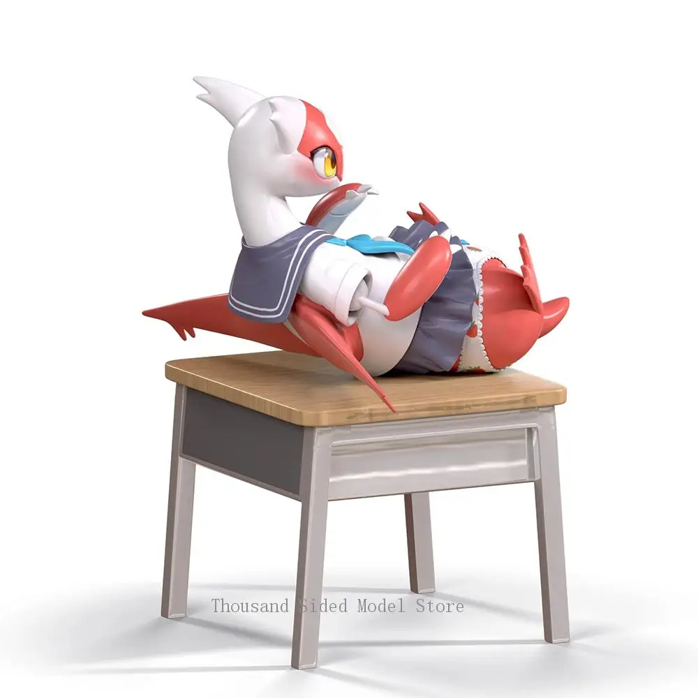 Oryginalny Autentyczny IDPLAYER Pokemon JK Latias Campus Classroom GK Model w Skali 1/20 Figurka Anime Kolekcjonerskie Zabawki Kawaii Ozdoby