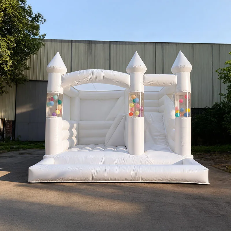 

Прозрачные белые надувные трубы для батута –