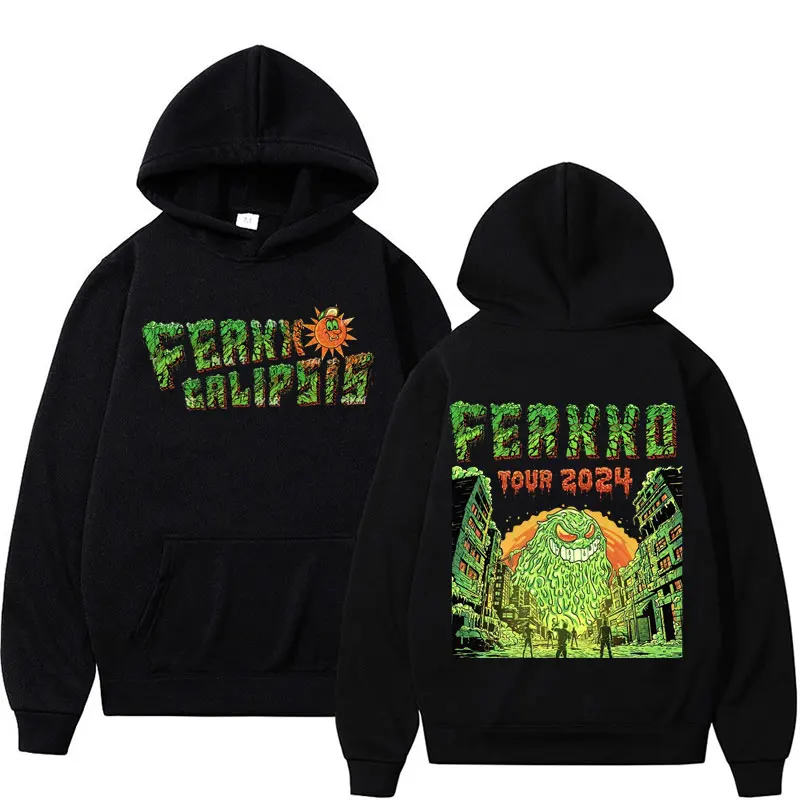 

Singer Feid FerxxoCalipsis Tour 2024 Graphic Hoodie Men's Clothing Fashion Vintage Sweatshirt Unisex Oversized Hooded Streetwear