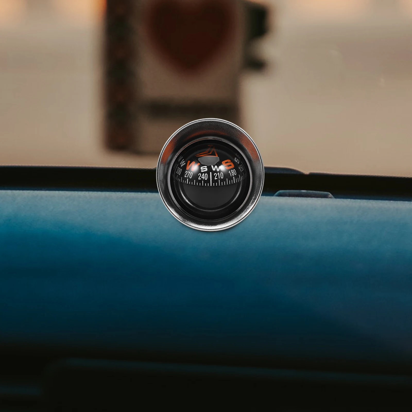 سيارة البوصلة الكرة المجال شكل السيارات لوحة القيادة لاصق جبل البوصلة أداة الملاحة لسيارة قارب شاحنة ديكور ملاحة السيارة