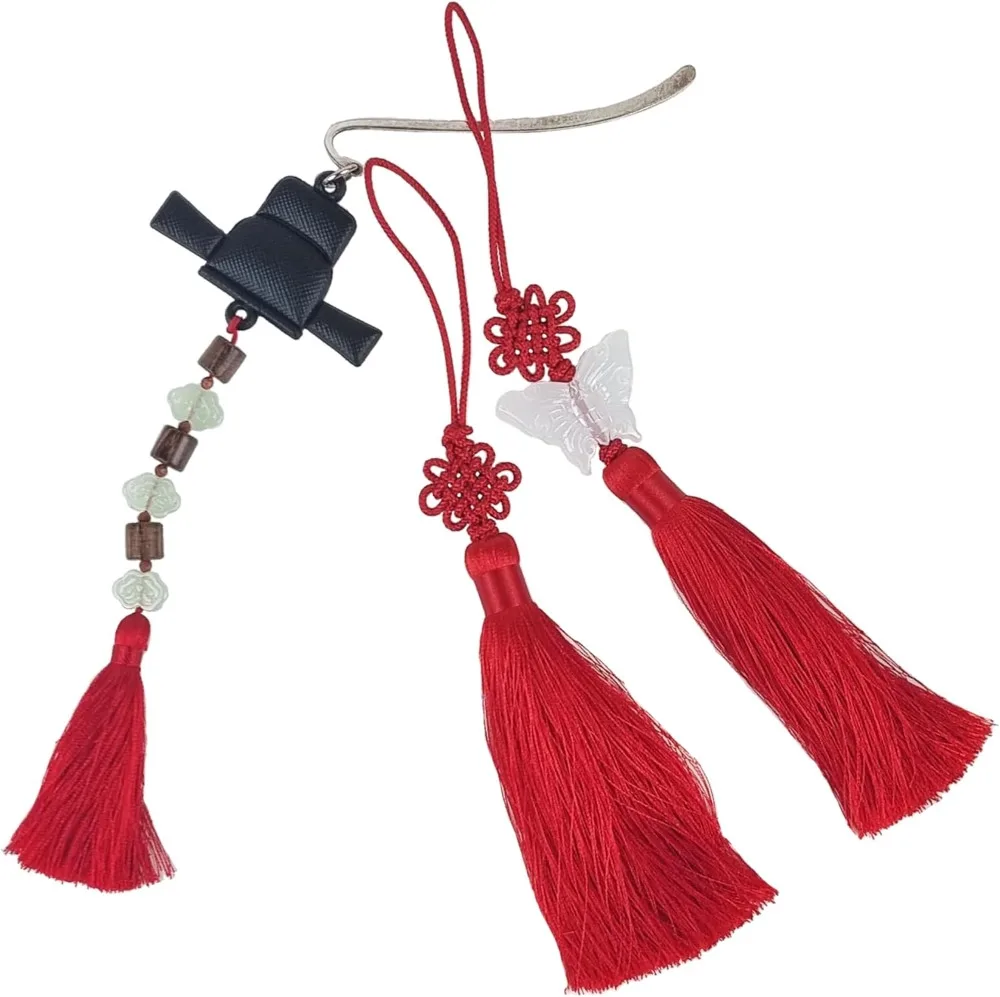 Mini Korean Silk Knot Norigae Set - 2 Pack Traditional Tassel Charms in 12 Colors - Decorative Hanbok Accessories - view 6