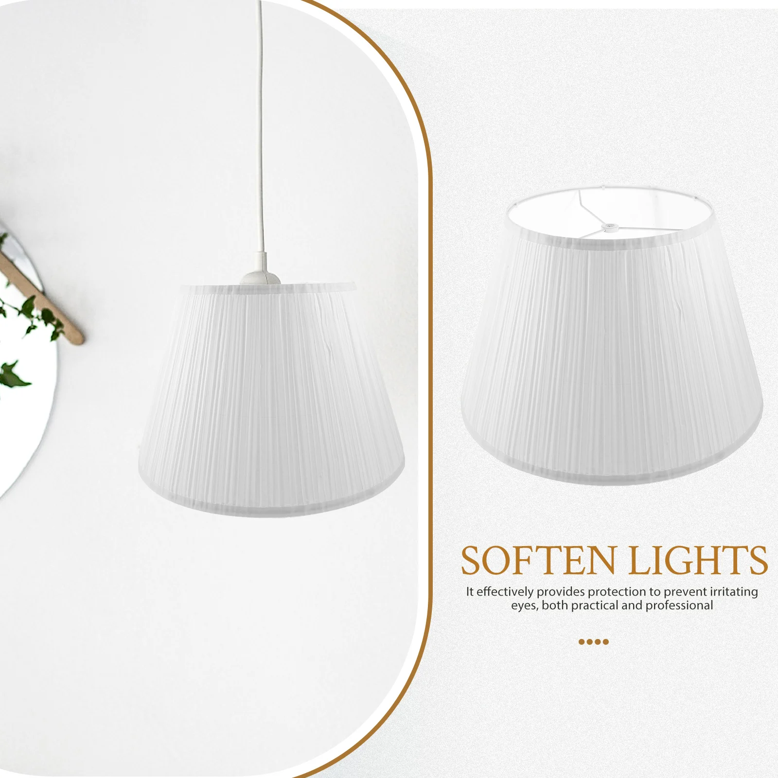 الكتان الجدول غطاء مصباح 12 بوصة تليين الضوء لغرفة النوم غرفة المعيشة مزرعة الطابق لمبة مكتب غطاء الإضاءة التبعي #6