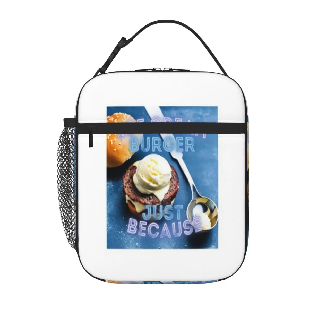 Hot Sale Ice Cream Burger Just Because Kawaii Lunch Box Bag School Field Trip Lunch Bag