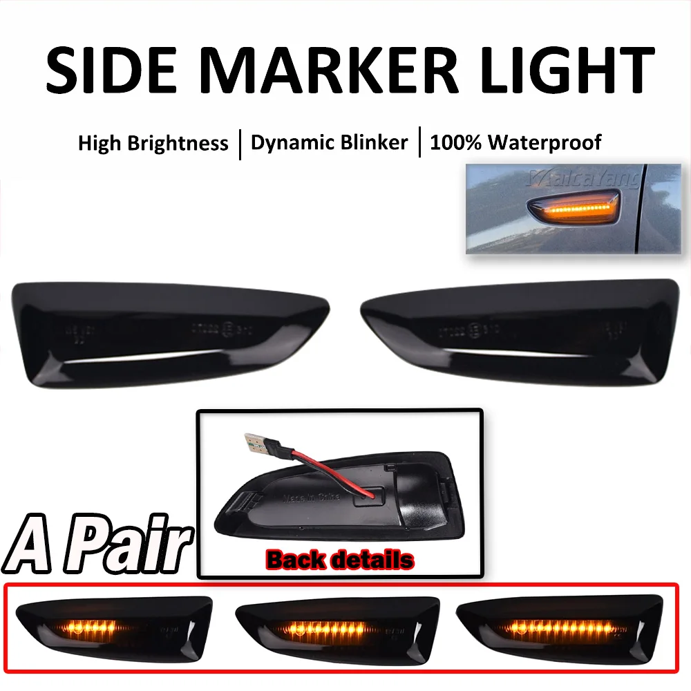 For Opel Astra J Astra K Zafira C Insignia B Grandland X Dynamic Side Marker Turn Signal Light 13273103 13491088 1713004