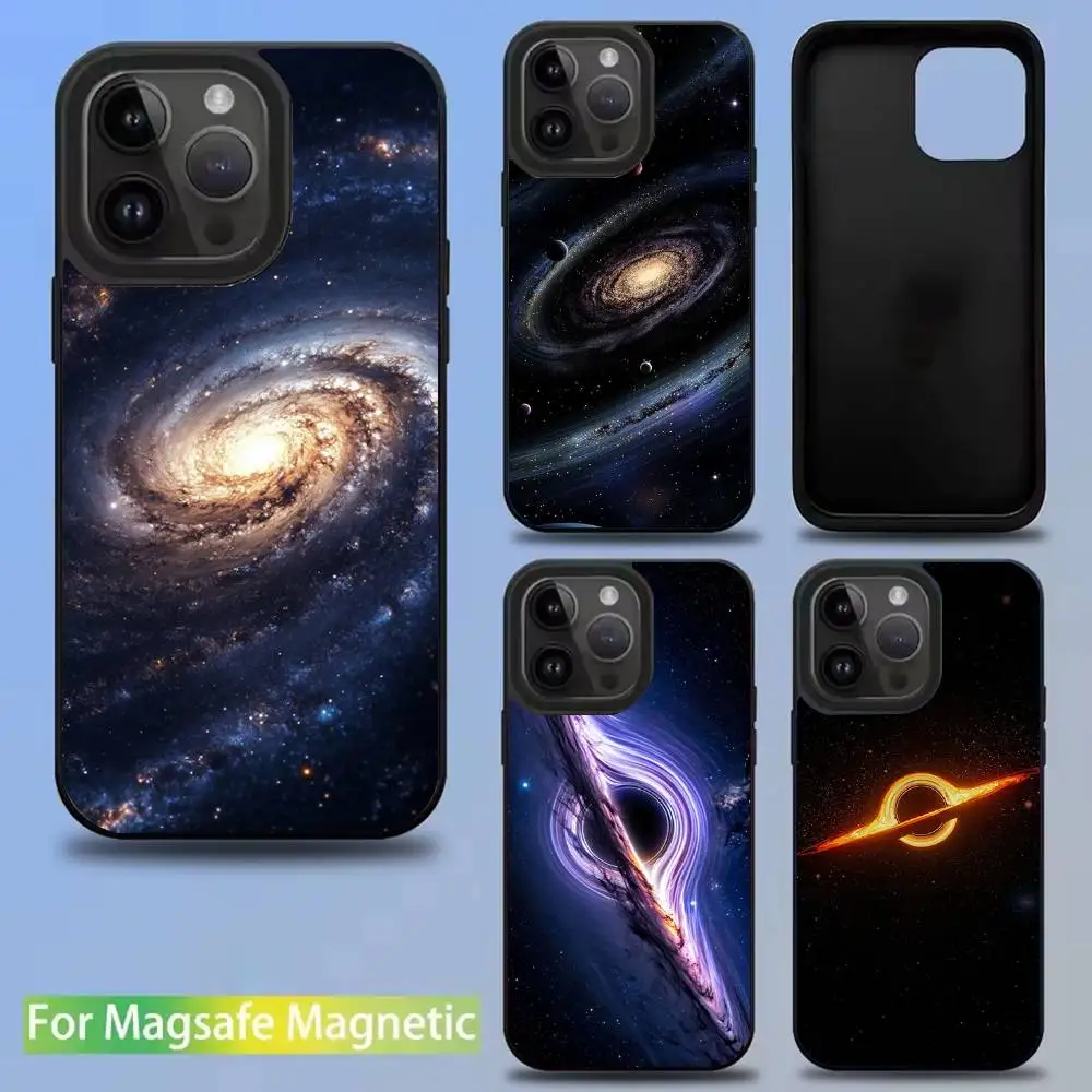 

Space For Galaxy Universe Phone Case For iPhone 16,15,14,13,12,11,Pro,Max,Plus,Mini,SE New Magsafe Magnetic Wireless Charging