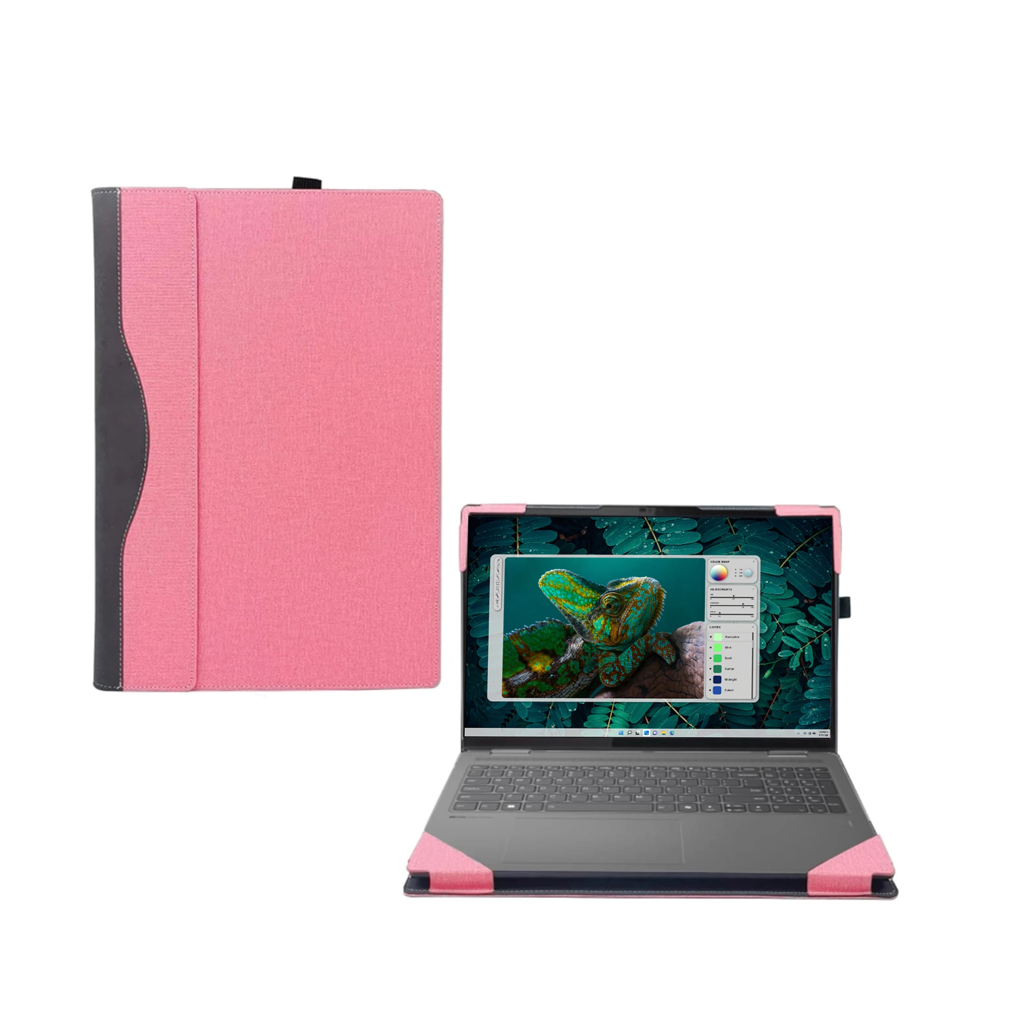 Laptop Case Cover For Dell Inspironin 14 Pro 5430 5420 7425 5425 &Plus 7430 7420 14“ Anti fall 2-in-1 protective leather cover