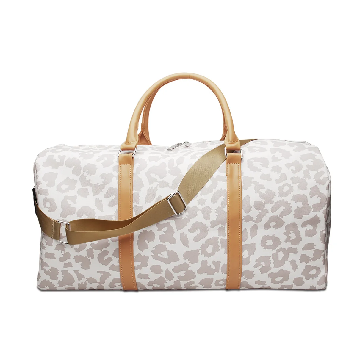 Grande Capacidade Leopard Print Design Multifuncional Viagem Bagagem Bolsa Para As Mulheres Causal Couro Feminino Fitness Gym Duffle