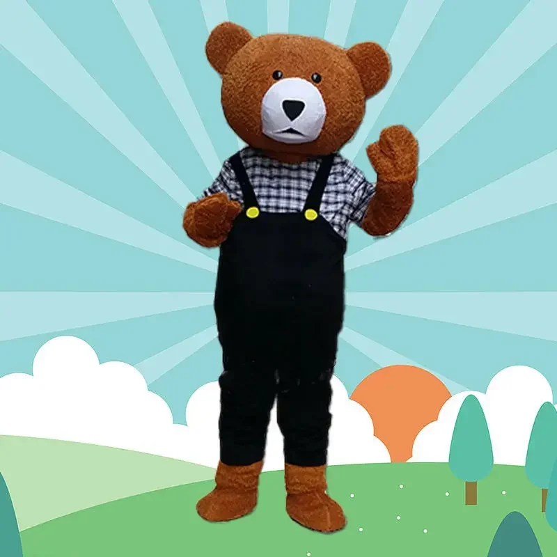 

Christmas Teddy Bear Mascot Costume Set Role Playing Party Game Cartoon Anime Advertising Promotion Carnival