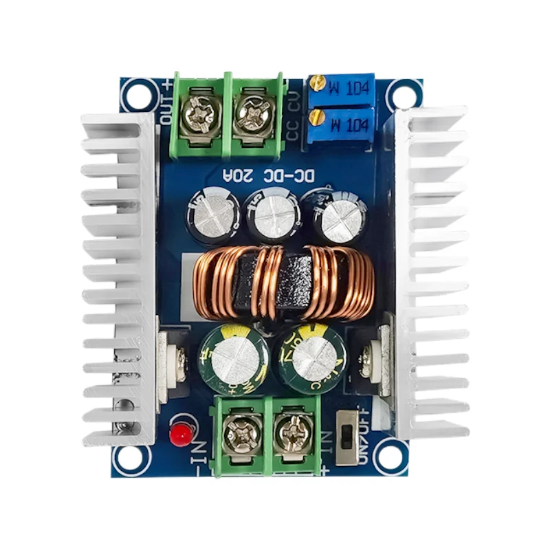 300W 20A dc-dc przetwornica moduł obniżający sterownik stałoprądowy LED moc Step Down moduł napięciowy kondensator elektrolityczny