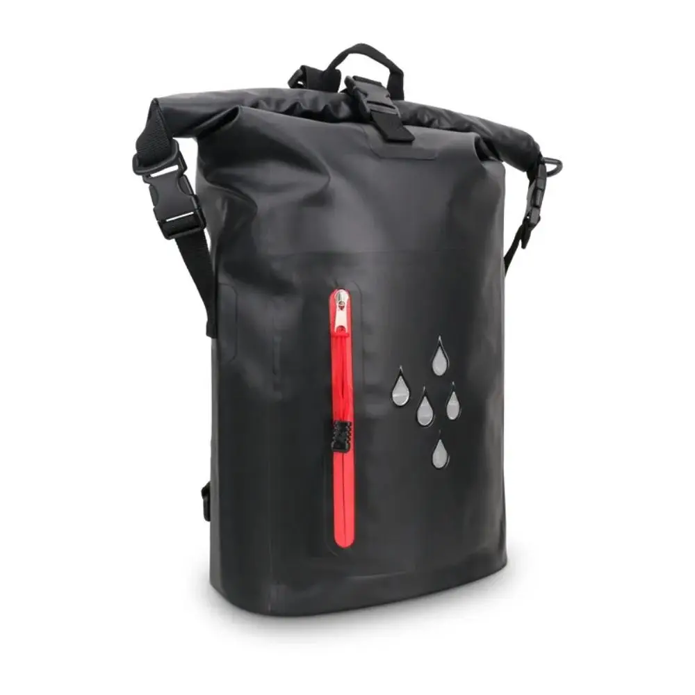 25L Waterproof Drift Bag IPX6 Rating 500D PVC Swimming Backpack Multi-Purpose Large Capacity Waterproof Bucket Bag Diving