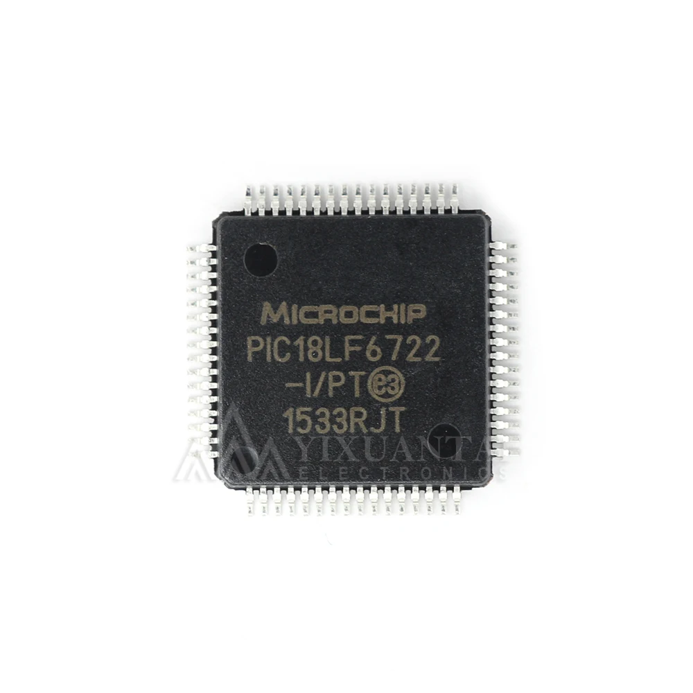 

5pcs/lot PIC18LF6722-I/PT IC MCU 8BIT 128KB FLASH 64TQFP PIC18LF6722-IPT PIC18LF6722-I PIC18LF6722 P18L6722 QFP64 NEW