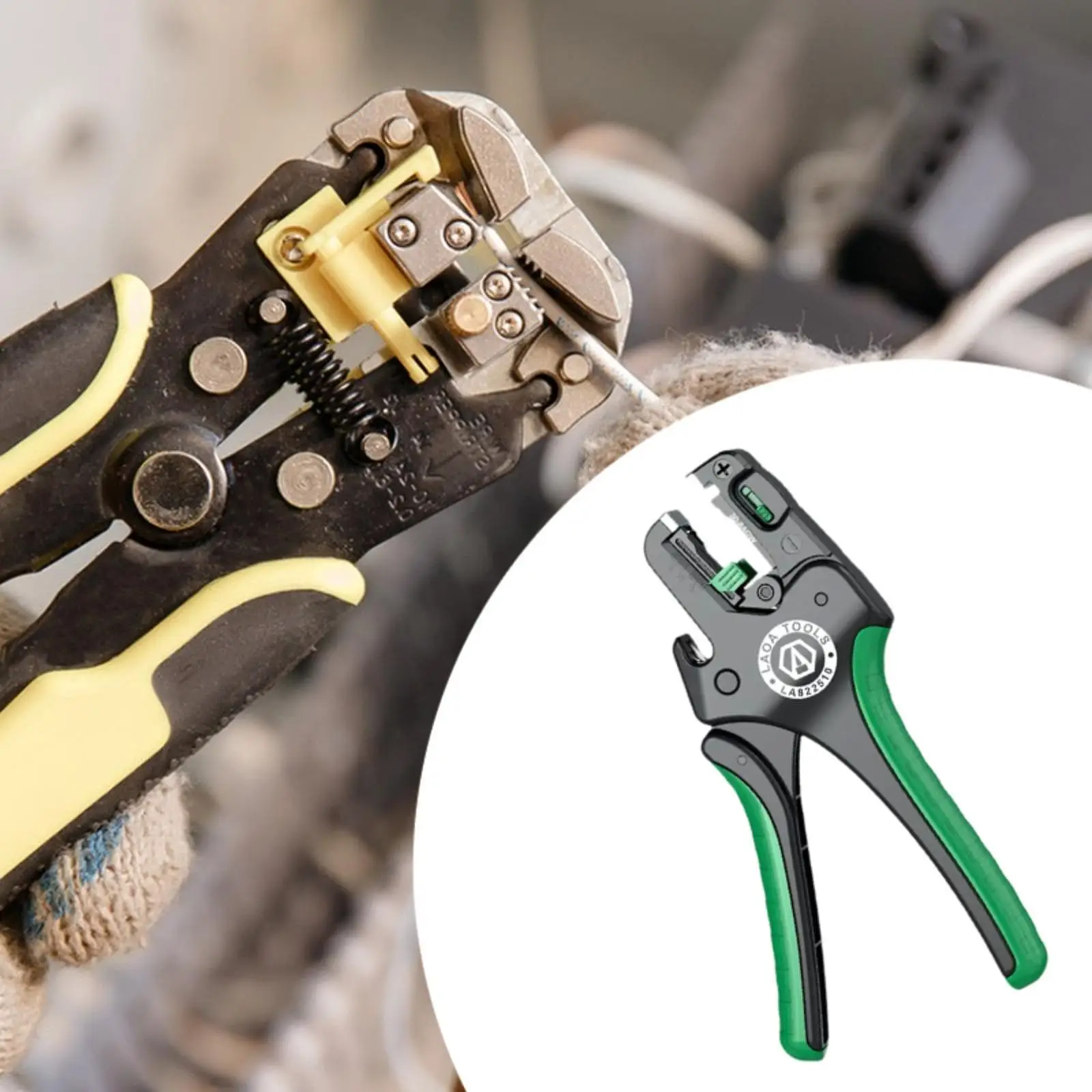 

Professional Wire Stripper Cutter 8-30 Agw Length 20cm Eagle Nose Pliers for Electricians Multifunctional Compact Size