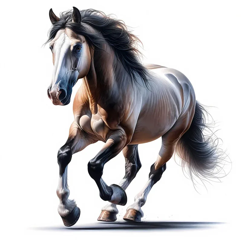 Running Horse Toilet Stickers Decoration for Living Room, Wall, Bedroom, and Home Decor Car Decals Self-Adhesive