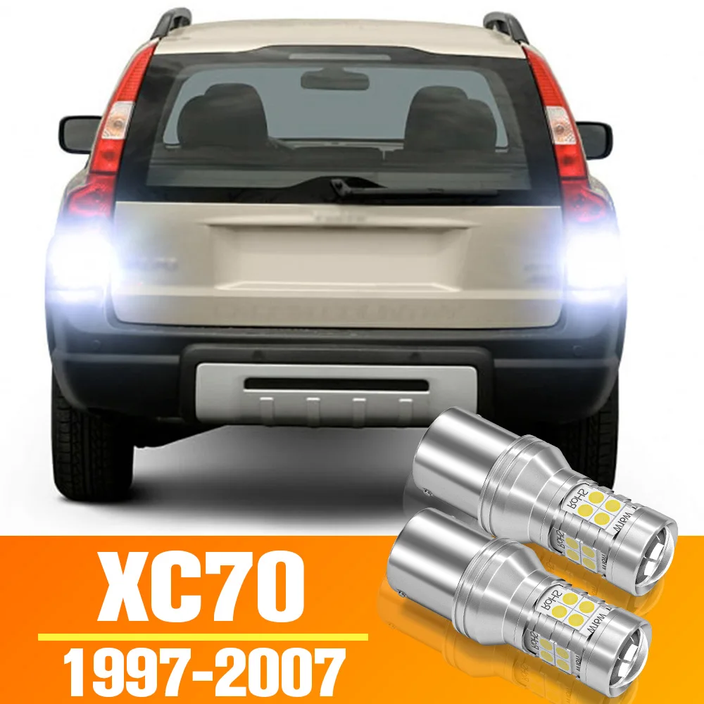 2pcs LED Reverse Light For Volvo XC70 Accessories Bulb 1997 1998 1999 2000 2001 2002 2003 2004 2005 2006 2007 Backup Back up Lam