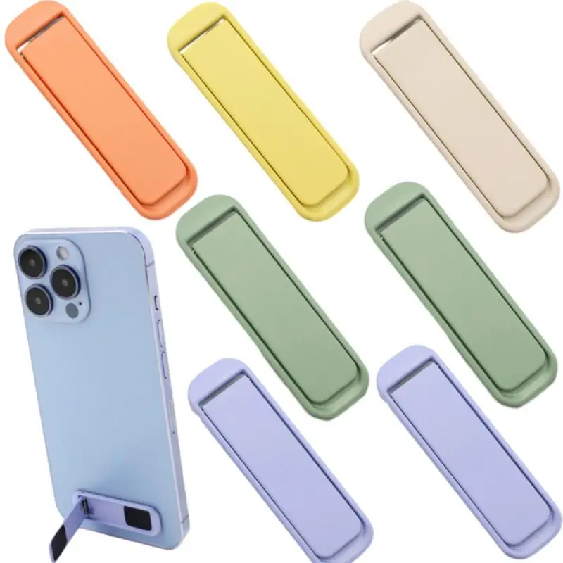 Metal mobile phone support aluminum alloy desktop support multifunctional men and women lazy people paste hidden folding support