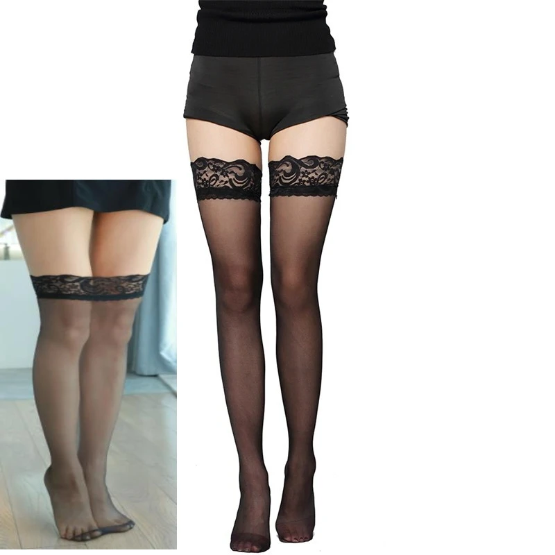 

Чулки, сексуальные кружевные женские летние чулки, носки JK для девочек, плотные дышащие чулки, модные универсальные стильные черные большие размеры