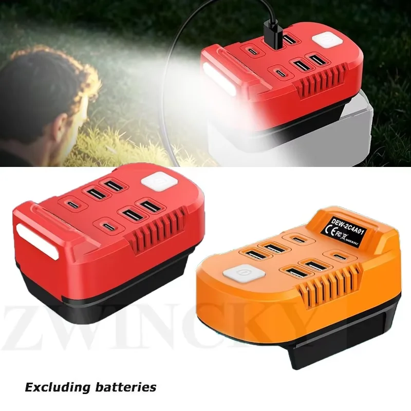 for-dewaltt-milwaukee-18-20v-batteries-with-usb-type-c-ports-portable-converter-battery-adapter-flashlight-500lm-led-work-light