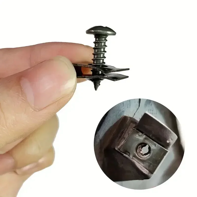 Self Tapping Screws Metal Fastener Clip for Car Motorcycle U-Type Clip with Screw Anti-rust Protection Clip Screw Iron Sheet Kit
