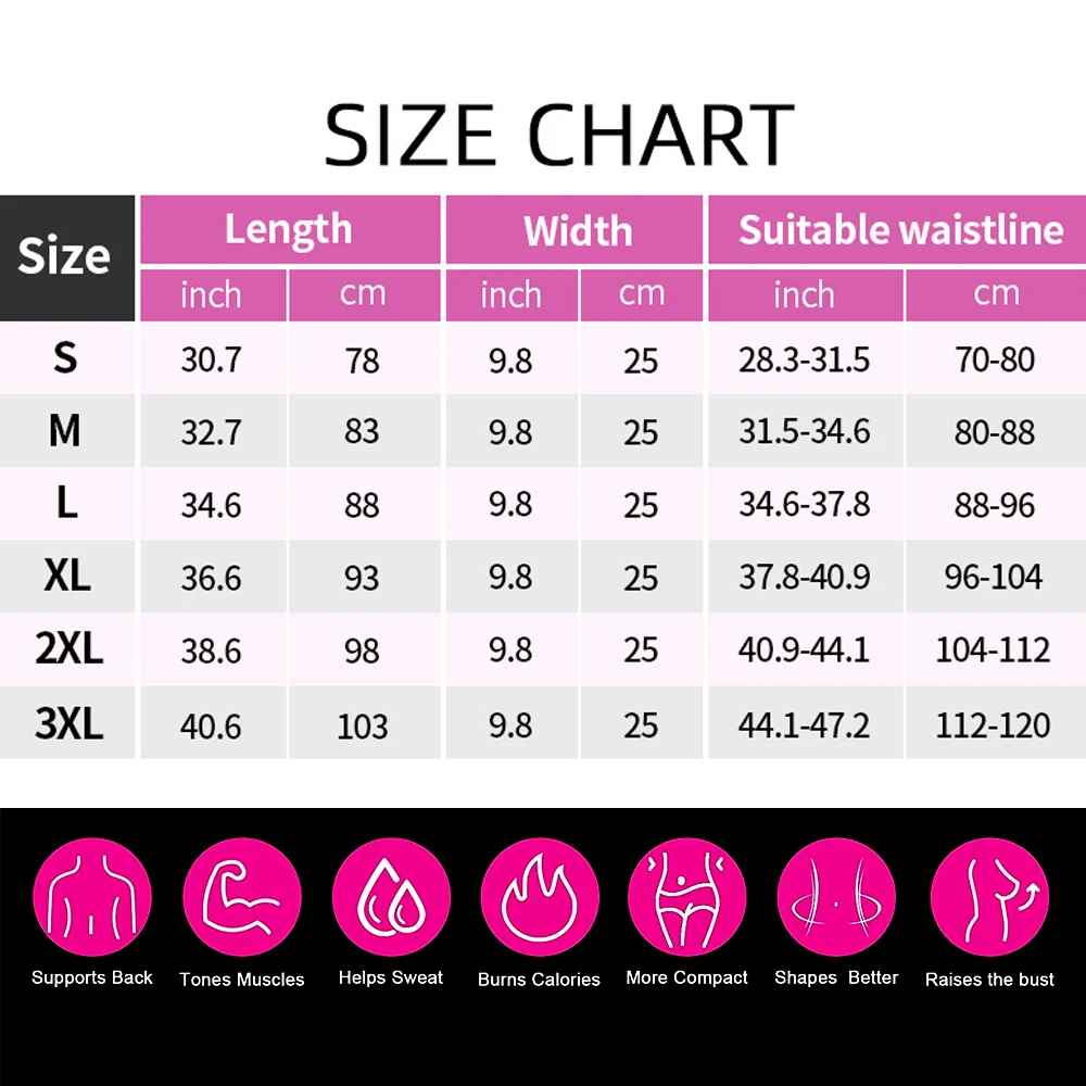 Waist Trainer Corset Women Workout Trimmer Sweat Sports Girdle Belt Body Shaper For Muscle Training Fat Burning Fitness Straps