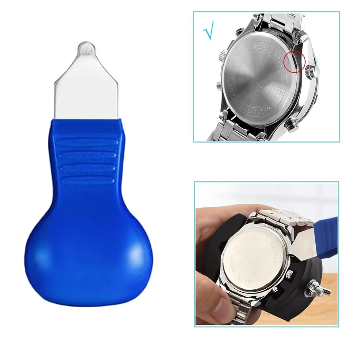 أداة إزالة ظهر الساعة A79G، مجموعة أدوات استبدال بطارية الساعة 9 في 1، أدوات إزالة فتاحة وملاقط مضادة للكهرباء الساكنة B