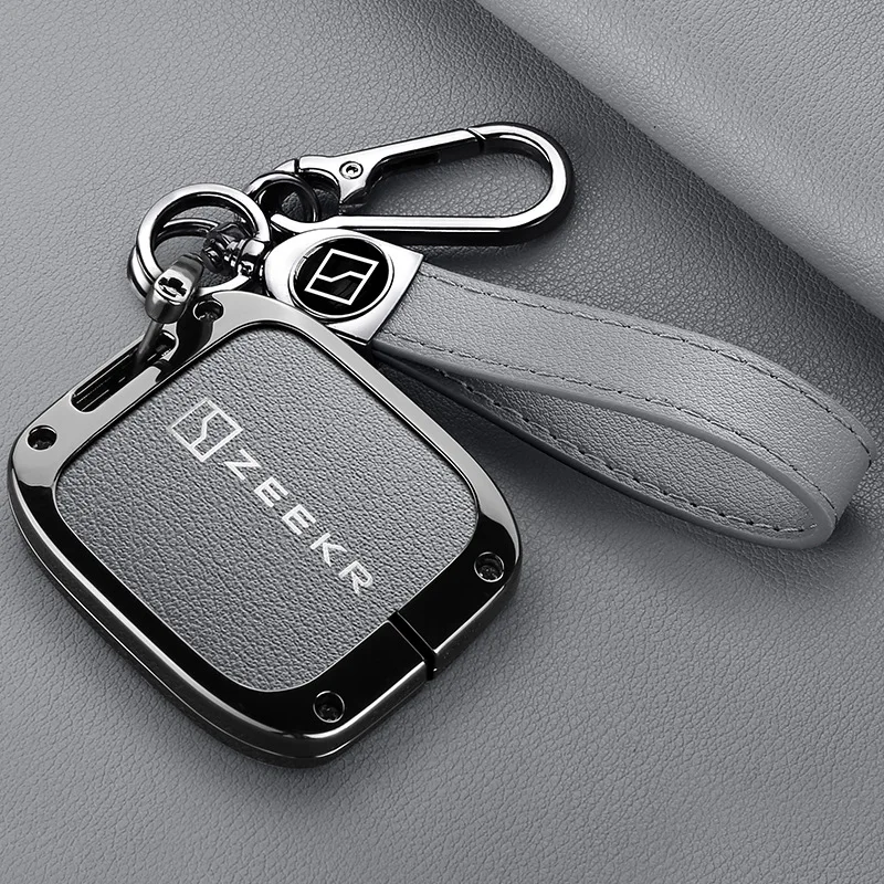 

Portable Key Case for ZEEKR 001 ZEEKR X 2023 2024 Remote Car Key Cover Fob Holder Protection Shell Keyring Keychian Accessories