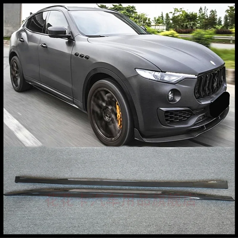 

Боковая юбка из настоящего углеродного волокна для набора Maserati Levante 2016-2023, спойлер для губ, запчасти для модификации, разветвители