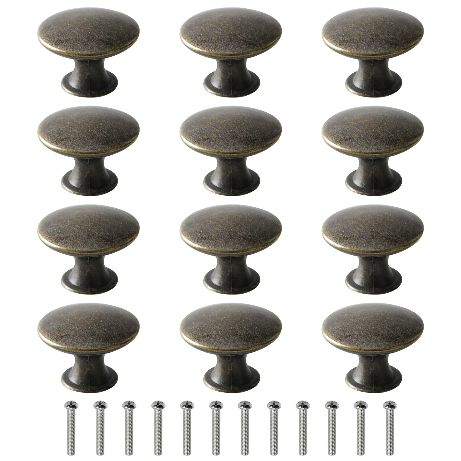 

Door Knobs Bronze Drawer Knobs Single Handle Pull 12 PCS Bedroom Drawer Decor Cupboard Pulls For Door Furniture