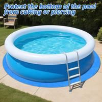 Pool Liner Pad Round Pool Tarp Waterproof Heavy Duty Under Pool Floor Liner Underlayment Pad Floor Protection Cushioning