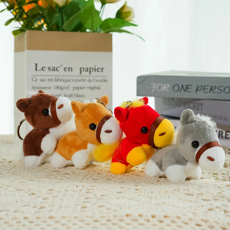 

Lucky mascot for the Year of the Horse - cute little horse pendant plush toy baby doll horse bag hanger keychain