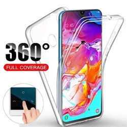 360 Full Body Phone Case for Samsung Galaxy A70 A50 A40 A30 A20 A10 A50S A30S A31 A41 A51 A71 Silicone PC Hybrid Cover Fundas