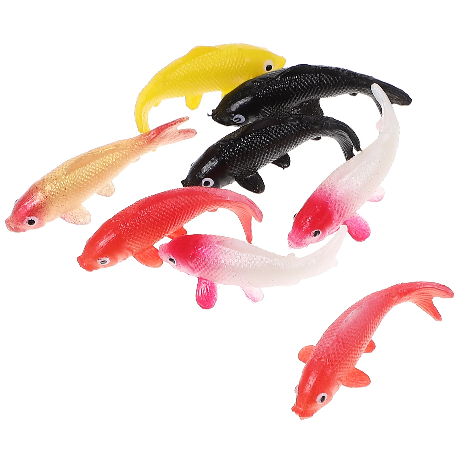 

8 Pcs House Model Goldfish for Dollhouse Figurine Tank Artificial Micro Landscape Carp Large Mini