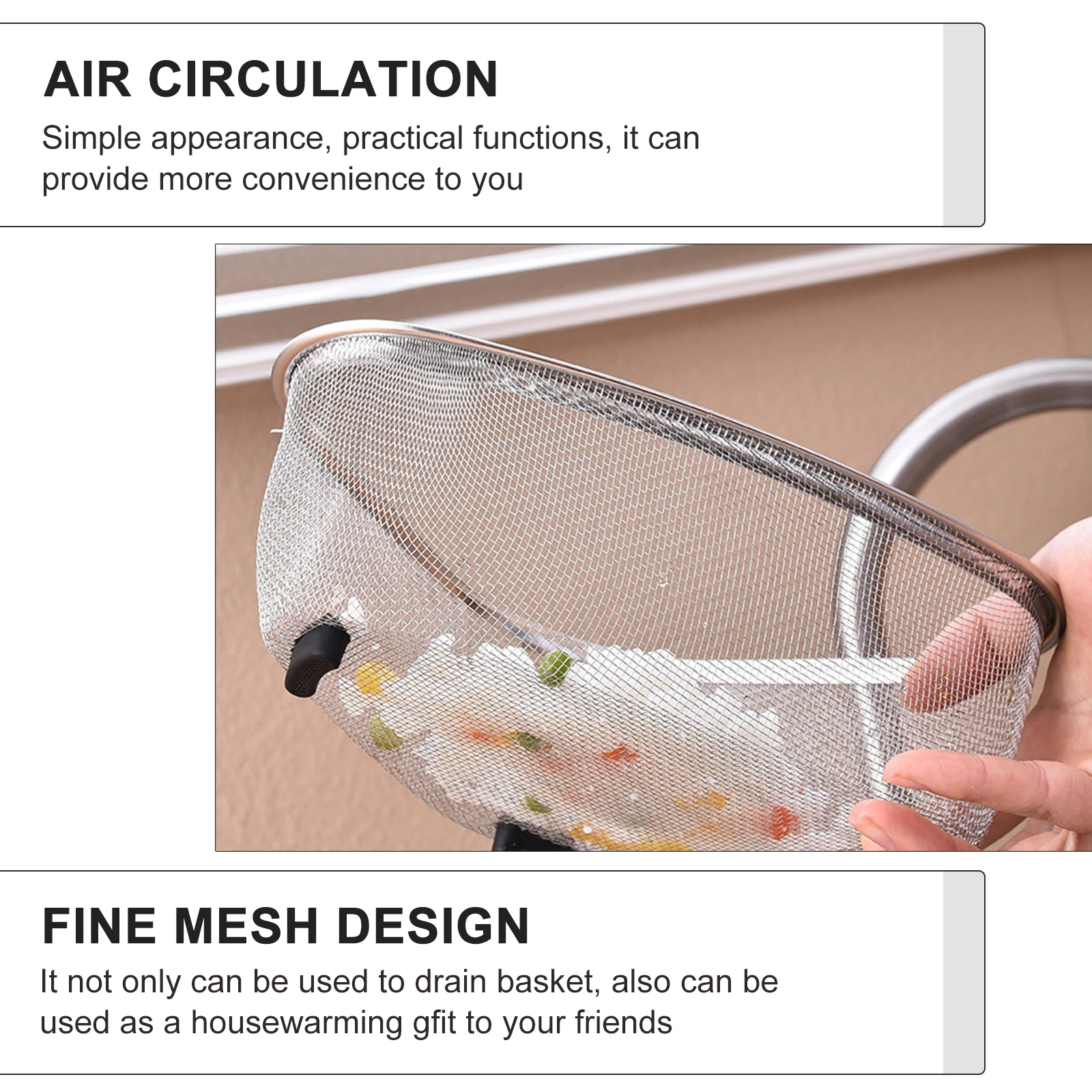 

1Pcs Stainless Steel Triangle Drain Basket Kitchen Sink Food Waste Strainer Filter