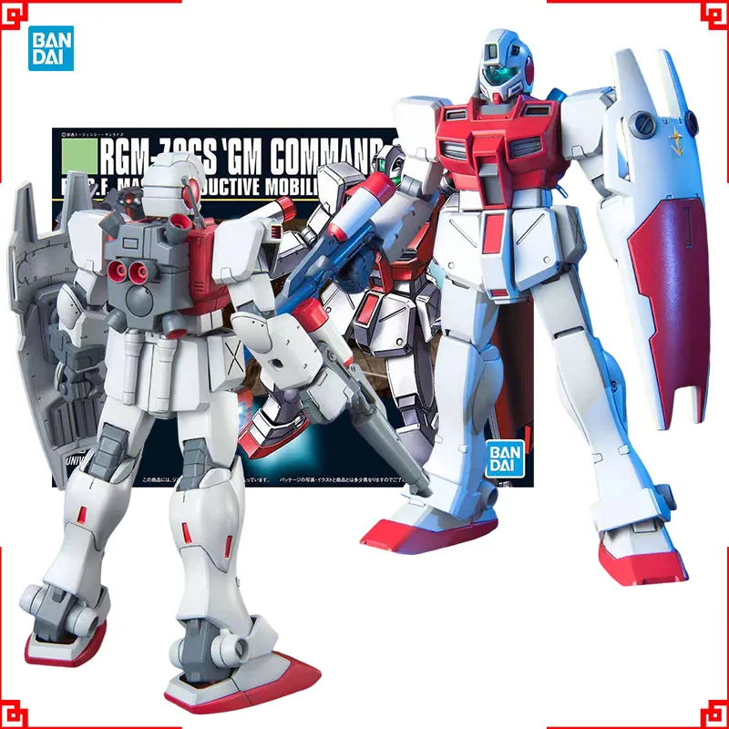 

Bandai Gundam Model Kit HG GM Command Space Anime Figures Gunpla Building Kit Collectibles Action Figure Toys For Boys Gift