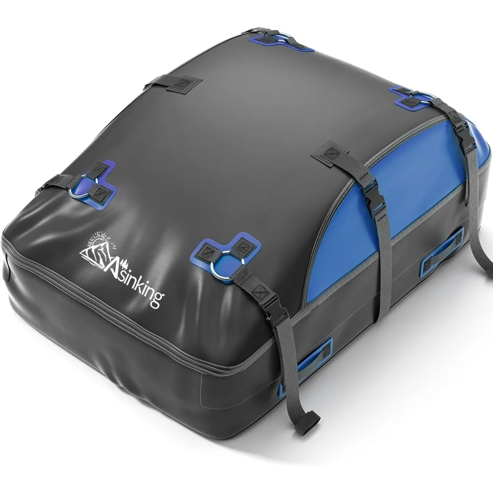

Car Rooftop Cargo Carrier Bag 20 Cubic Feet, 100% Waterproof Roof Bag Top Luggage Carrier for Any Vehicles with/Without Rack Cro